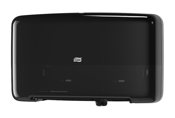 Tork&reg; Twin Mini Jumbo Roll Bath Tissue Roll Dispenser